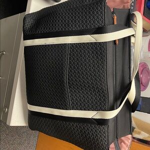 Stella & Dot Elegant Black and White Clutch